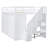 White Solid Wood Loft Bed With Ample Storage - Stylish & Practical Modern Functional Systems Optimize Your Bedroom Layout
