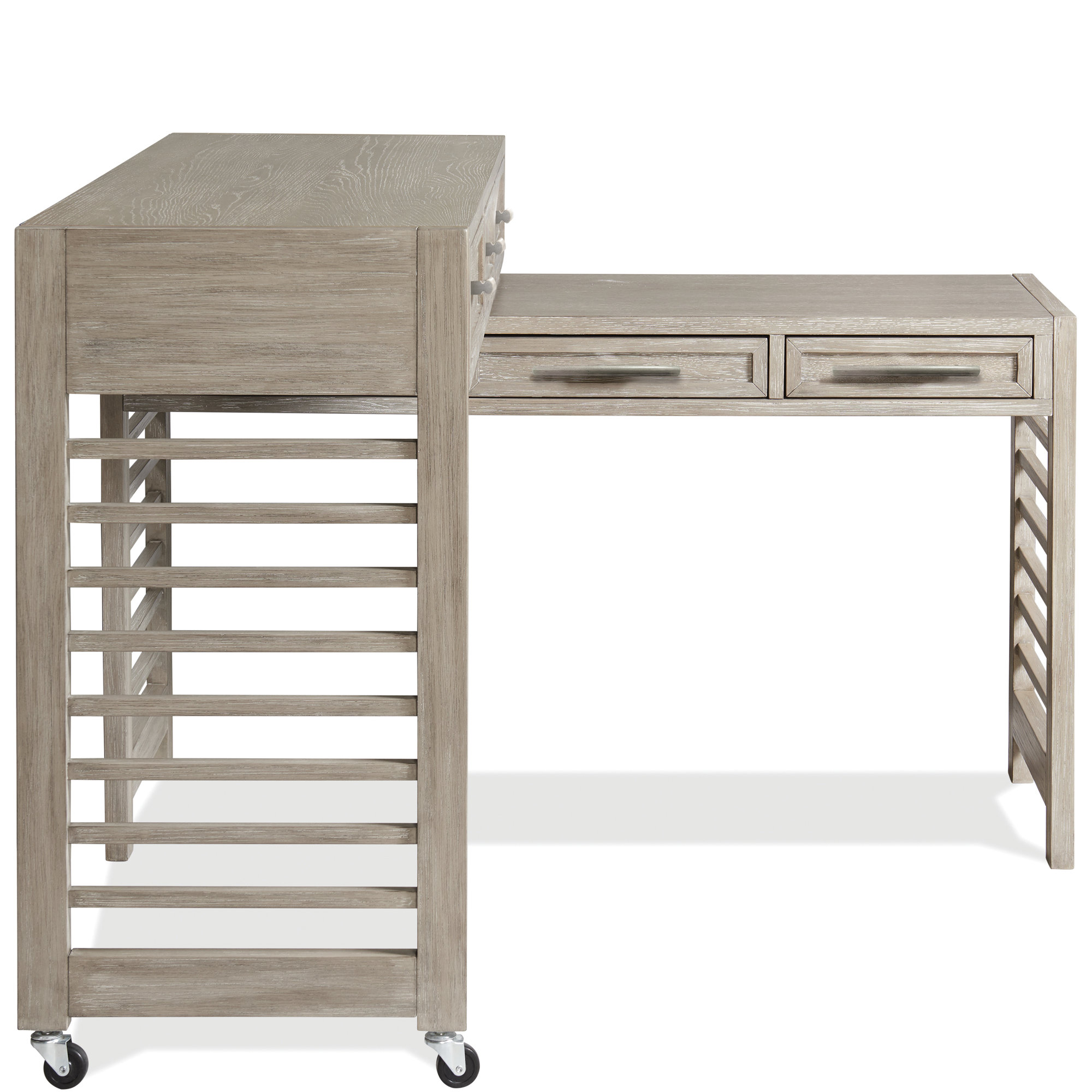Gracelyn L-Shaped Writing Desk, Casual Taupe