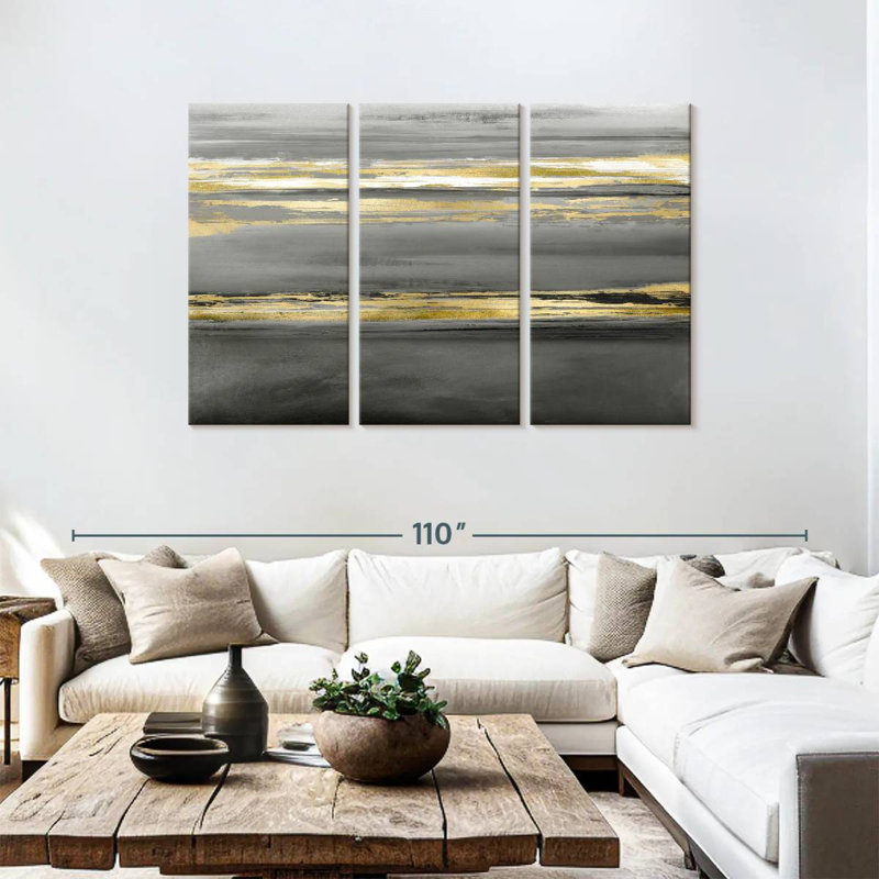 Avery Parallel Lines At Midnight, 48" H x 74" W