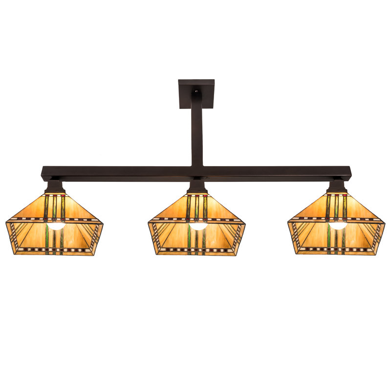 Finkel 3 - Light Pendant, 23.25" H x 48" W x 13" D, Mahogany Bronze