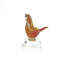Oiseau en verre de Murano sur base transparente