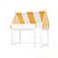Lit mezzanine simple avec auvent, lumières DEL et bibliothèque-134190595