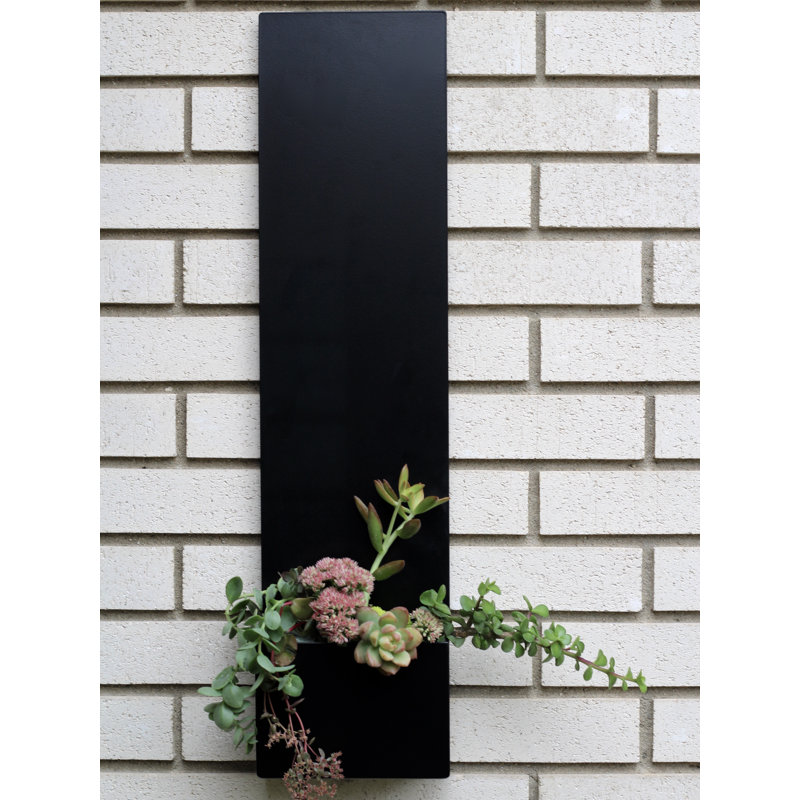 Plaque d'adresse murale sur 1 ligne debout, Noir