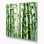"Watercolor Botanical 93", art mural sur toile verte