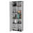 White And Black 1-Door Multistorage Kitchen Pantry-199101676