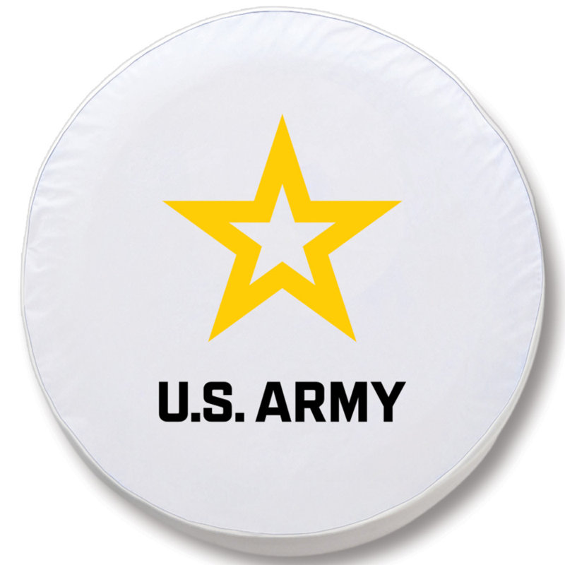 Housse de roue de cravate US Military, Blanc, Petit universel, Armée