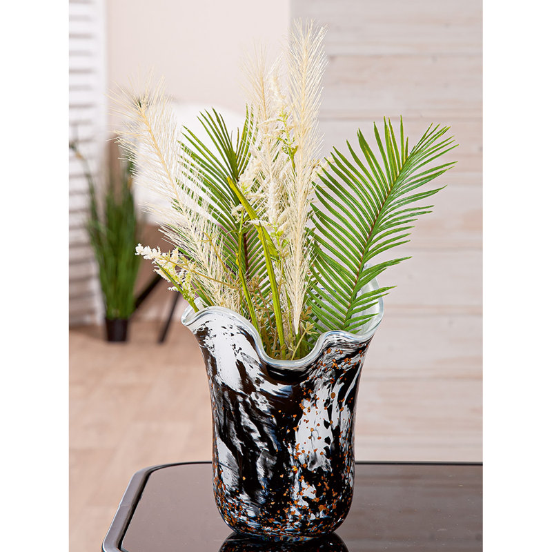 McKittrick Handmade Glass Table Vase, 22cm H x 17cm W x 17cm D
