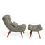 Tooborac Accent Chair with Footstool-984799920
