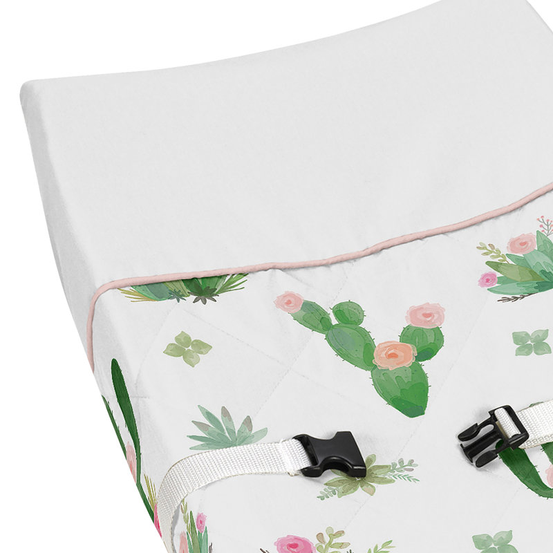 Housse de matelas à langer floral Cactus