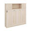 Grand lit escamotable avec armoires de rangement-827414156