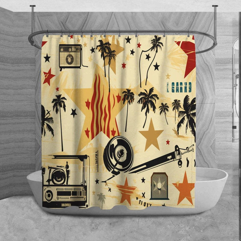 Tomoya Shower Curtain, H 73 po x l 70 po