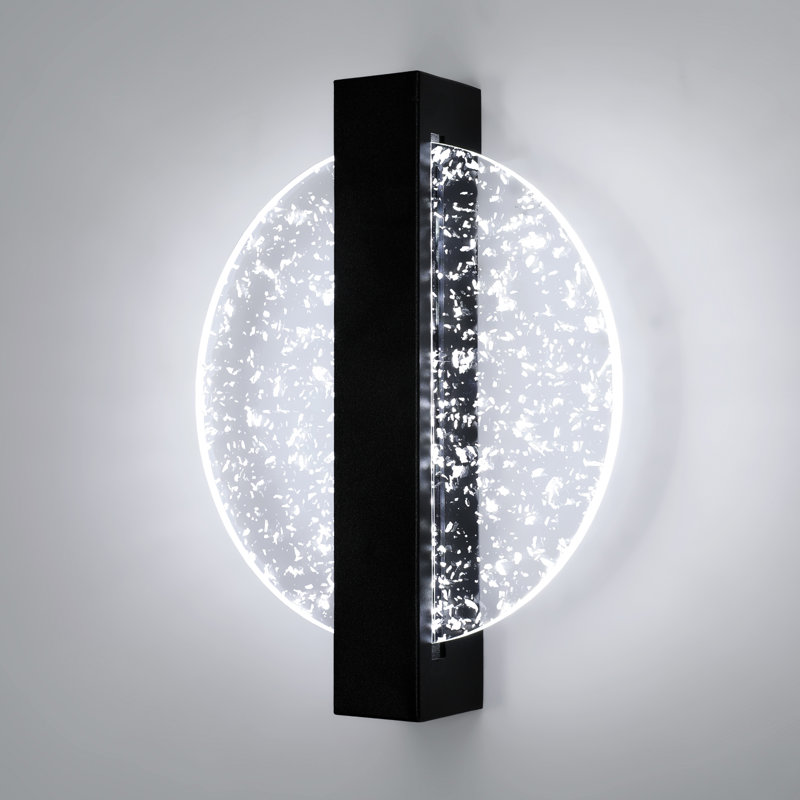 Dimmable Modern Acrylic Wall Lamp, Black