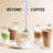 Zulay Kitchen Tornado Whisk Milk Frother With 4 Aa Duracell Batteries - Triple Whisk For More Power-119140059
