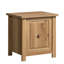 Table de chevet à finition brune avec surface spacieuse pour ordinateur portable et objets nécessaires, look gris moderne avec ornements noirs, rangement organisé avec système de tiroir lisse, structure en bois et métal, taille compacte