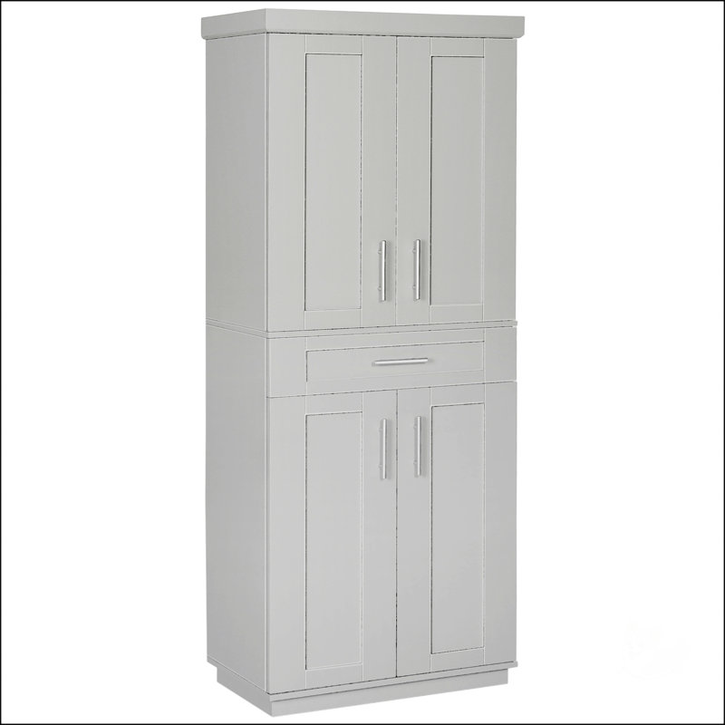 Armoire autoportante avec portes et tiroir Modern Kitchen Pantry