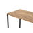 Modern Study Desk with Wall-Mount Option, Atlantic Pine & Black, 94.5 x 29.1 x 23.6 inches | 100% Melamine Coated Particle Board, 0.71 inches Thick, Electrostatic Powder Coated Metal Legs, Multiple Shelves for Organization-105518159