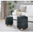 Nesting Ottoman Set with Removable Lids and Bun Feet