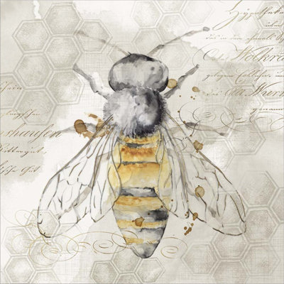 «Queen Bee II» par Eva Watts, art mural sur toile