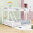 Metal Bunk Bed With Ladder And Guardrails-158494429-158494431