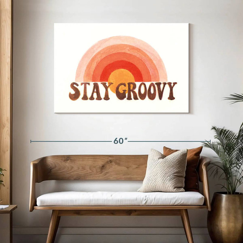 Tergel Stay Groovy, H 30 po x l 45 po