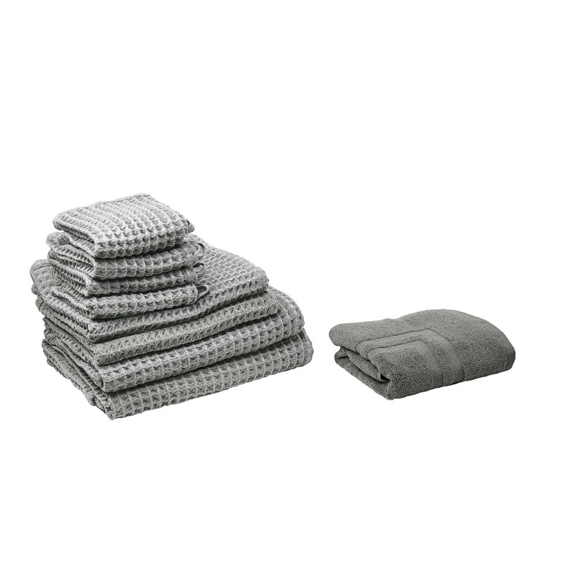 Amill Lightweight Waffle Mulit-Size Set, Grey