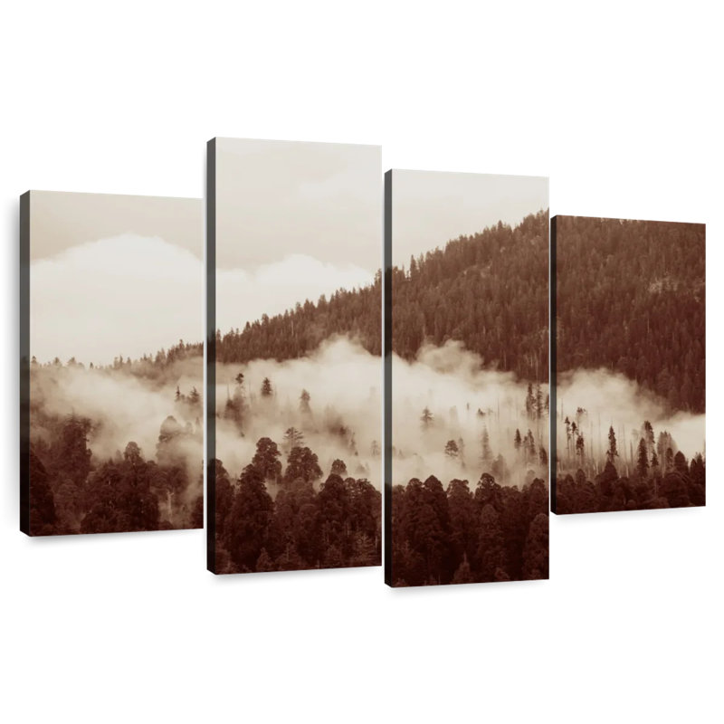 Alvord sépia Misty Forest, H 42 po x l 68 po