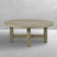 Croquet Solid Wood 4 Legs Coffee Table-36111966