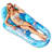 Inflatable Pool Floats Lounger with Cup Holders Foot Rest-97744161