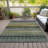 Machine Washable Indoor/Outdoor Xhevrie Green Rug-111820083