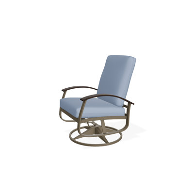 Askar Swivel Powder Coated Aluminum Outdoor Lounge Chair