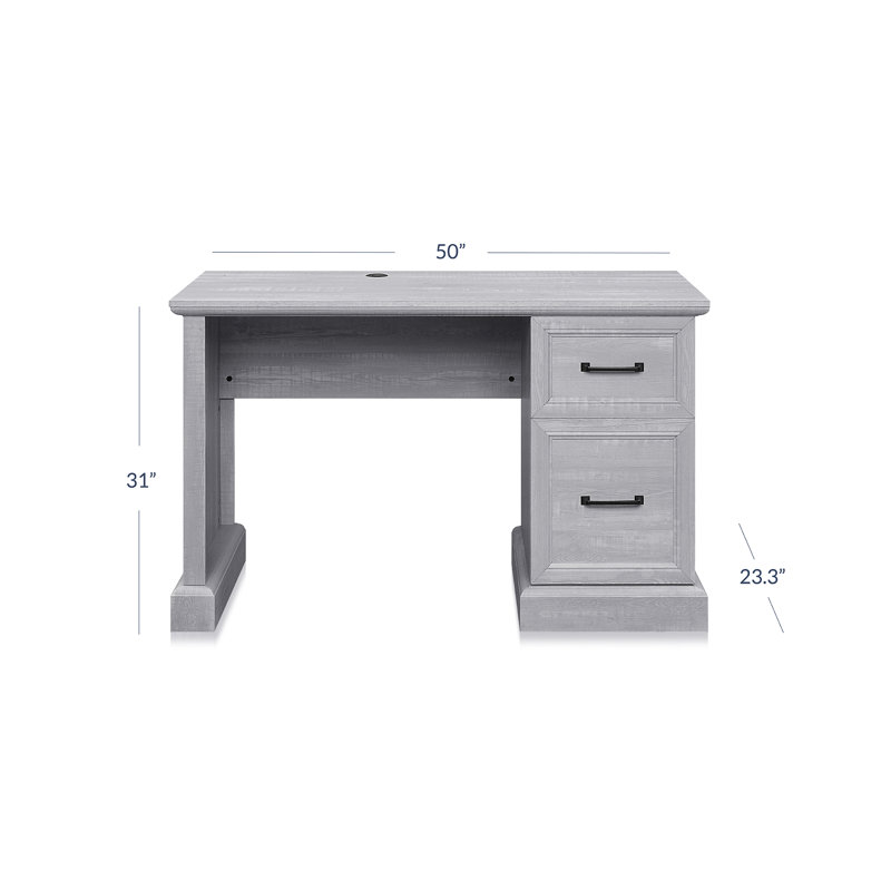Evelijn 50'' Desk, Stone Gray
