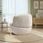 Chaise pivotante en chenille sable Thornton