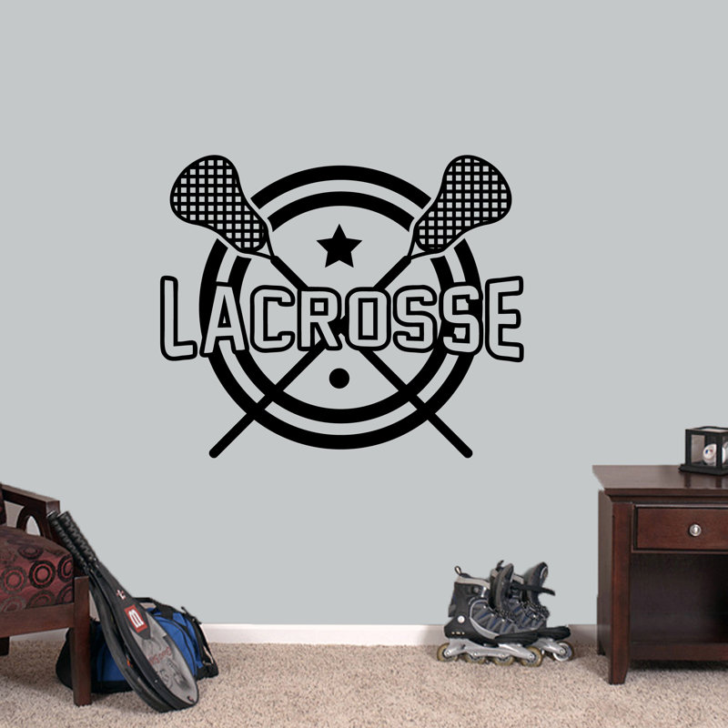 Décalcomanie murale le lacrosse le Bushman, Noir