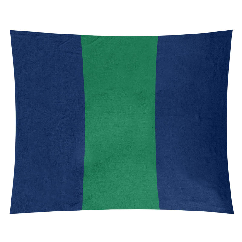Tapisserie de polyester Vancouver, H 68 po x l 80 po, Bleu / vert / bleu