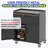 Metal Storage Cabinet with Wheels, one drawer and cabinet