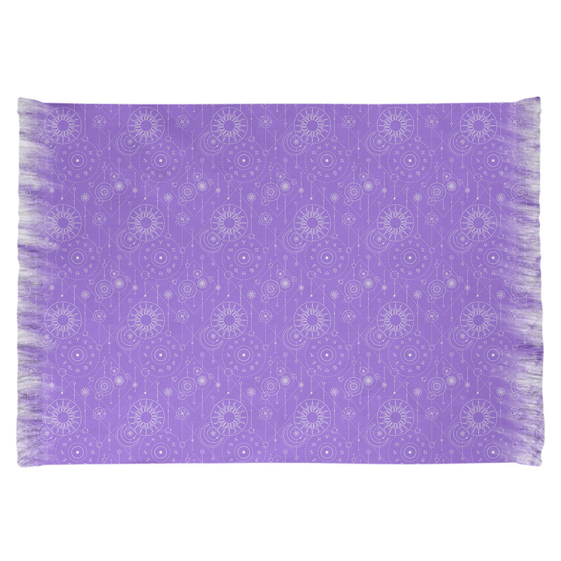 Tapis mauve à motif d'astrologie Mcguigan, Oui