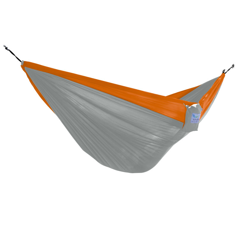 Hamac de camping double Kylee Parachute, Gris / orange, Double
