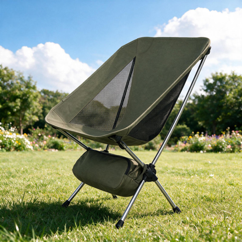 Chaise de camping, chaise pliante légère, Vert