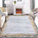 Machine Washable Rugs Bordered Modern Non-Slip Low Pile Rubber Backing Indoor Area Rug for Living Room Bedroom Kitchen Dining Room
