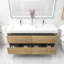 Ensemble de meuble-lavabo mural double l 59 po Jayden-James-533851953