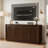 Sideboard Buffet Cabinet With Storage, Fluted Arched Storage Cabinet With Adjustable Shelves, Wooden Modular Coffee Bar, Modern Console Table For Living Room Kitchen Dining Room Entryway, Brown-1778548393