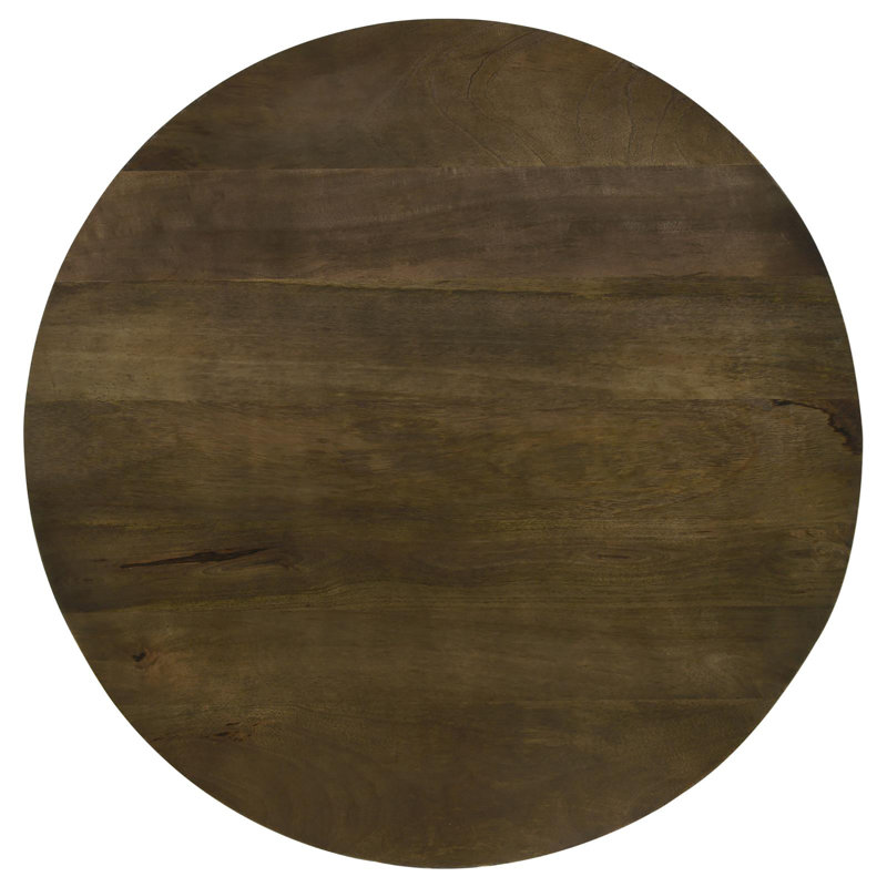 Table d'appoint naturelle et bronze industriel