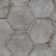 Angela Harris Fuller 20" Hex Porcelain Metallic Look Floor and Wall Tile