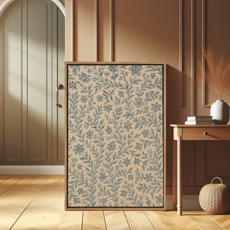 Art mural encadré, rétro, antique, classique pour chambre à coucher, Naturel, H 24 po x l 16 po