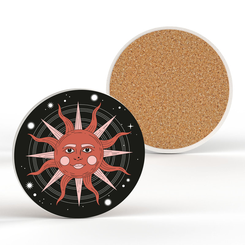 Kana Ceramic Round 1 Piece Coaster