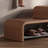 39.4in Leather Shoe Bench-107659352