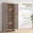 HOMCOM 72" Freestanding 4-Door Kitchen Pantry