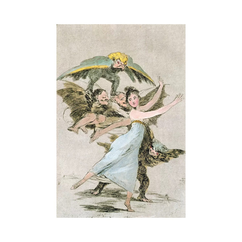 You Will Not Escape (Illustration From Los Caprichos), 1799 by Francisco Goya - Wrapped Canvas Painting