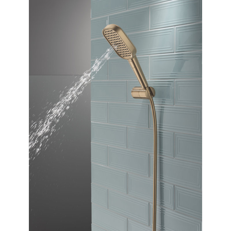 Douche à main 4 réglages Delta or, 1,75 gallons par minute, Lumicoat® bronze champagne