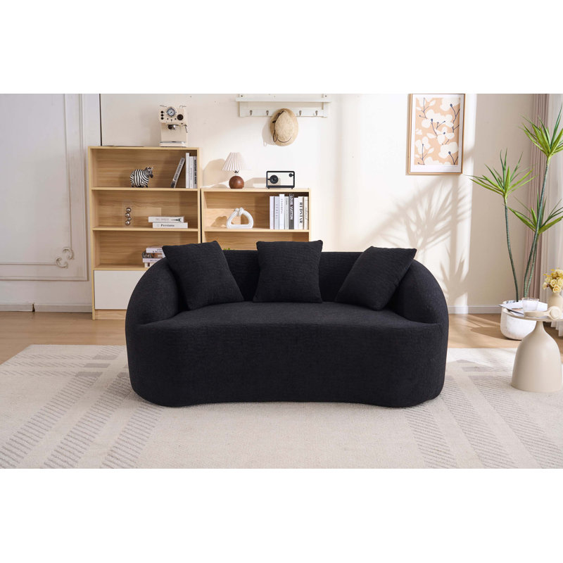 Causeuse Curved, Noir